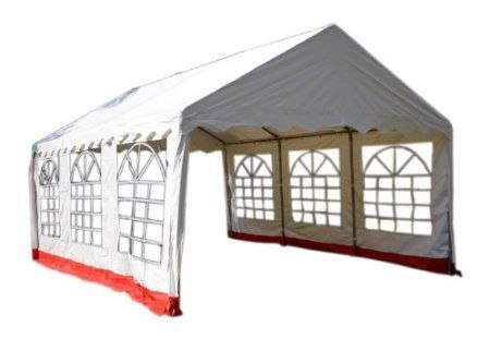 Namiot ogrodowy imprezowy 6×4 m, biały, PVC 400 g/m²