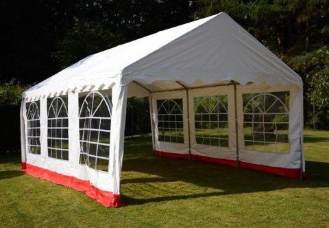 Namiot ogrodowy imprezowy 6×4 m, biały, PVC 400 g/m²