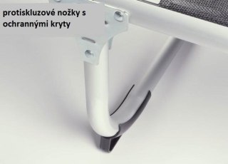 Leżak ogrodowy - składany, z dachem, czarny, 187cm
