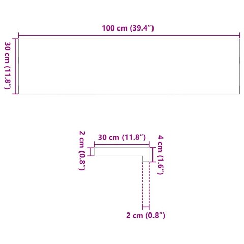 Stopnie schodowe, 12 szt. brązowe 100x30x2cm lite drewno dębowe