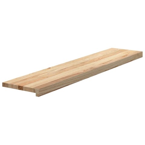 Stopnie schodowe, 16 szt. surowe 120x25x2cm lite drewno dębowe