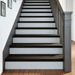 Stopnie schodowe 16 szt. brązowe 100x25x2 cm lite drewno dębowe