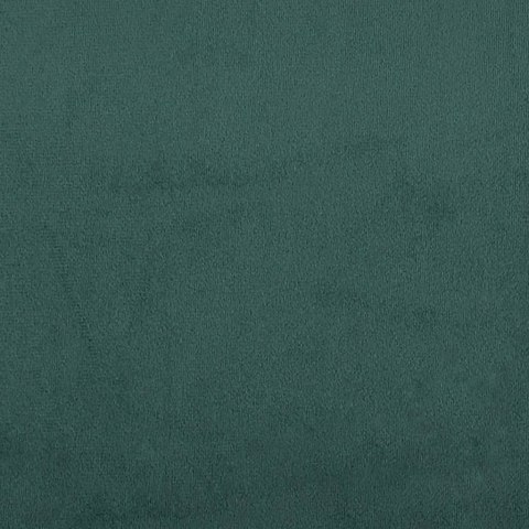 Łóżko kontynentalne z materacem, zielone, aksamit, 200x200 cm