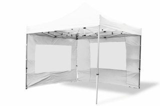 Pawilon ogrodowy Garth rozkładany 3 x 3 m - biały, 4 ściany