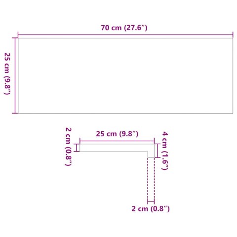 Stopnie schodowe, 8 szt. brązowe 70x25x2cm lite drewno dębowe
