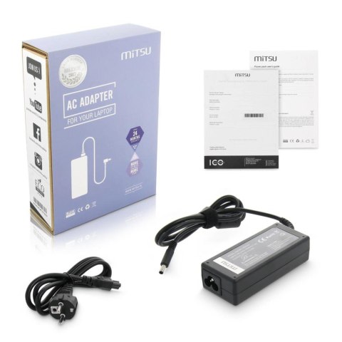 Zasilacz sieciowy Mitsu 19.5V 3.34A (4.5x3.0 pin) 65W do notebooka Dell