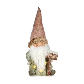 Figurka Dekoracyjna Krist+ Biały Brązowy Kolor Zielony Różowy Chochlik 21 x 58 x 27 cm
