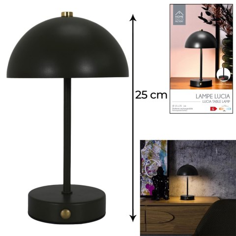 Lampka stołowa Funghi czarna
