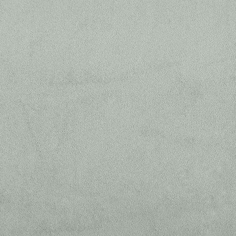 Łóżko kontynentalne z materacem, jasnoszare, aksamit, 100x200cm