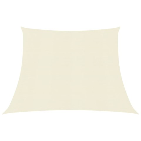 Żagiel przeciwsłoneczny, 160 g/m², kremowy, 3/4x3 m, HDPE