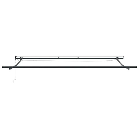 Automatyczna markiza z LED, antracytowo-biała, 400x300 cm