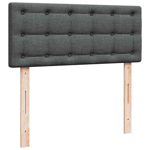 Łóżko otomana z materacem i LED, ciemnoszary, 120x200 cm