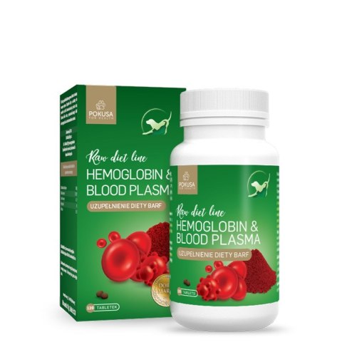 Pokusa Raw Diet Line Hemoglobin & Blood plasma 120tab