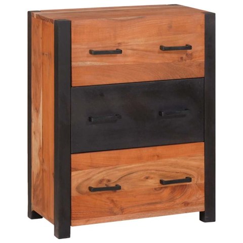 Bufet 3 pcs Brązowy 110 x 30 x 75 cm Lite drewno akacjowe