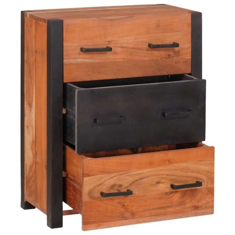 Bufet 3 pcs Brązowy 110 x 30 x 75 cm Lite drewno akacjowe