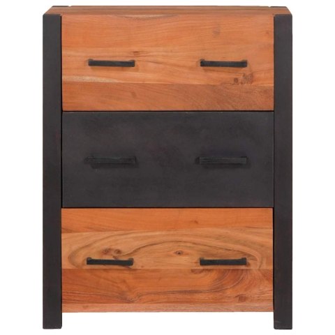 Bufet 3 pcs Brązowy 110 x 30 x 75 cm Lite drewno akacjowe