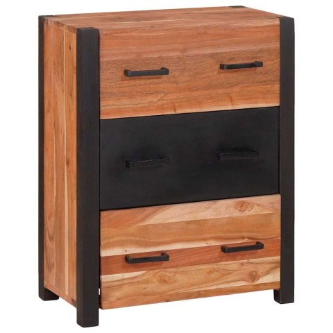 Bufet 3 pcs Brązowy 55 x 30 x 75 cm Lite drewno akacjowe