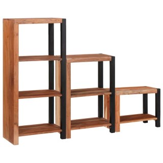 Półka na książki 3 pcs Brązowy 50 x 30 x 110 cm