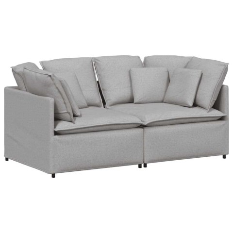 Sofa modułowa z poduszkami Tkanina Cloud Grey