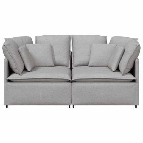 Sofa modułowa z poduszkami Tkanina Cloud Grey