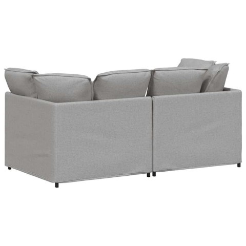 Sofa modułowa z poduszkami Tkanina Cloud Grey