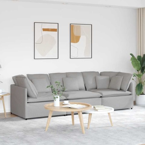Sofa modułowa z poduszkami Tkanina Cloud Grey