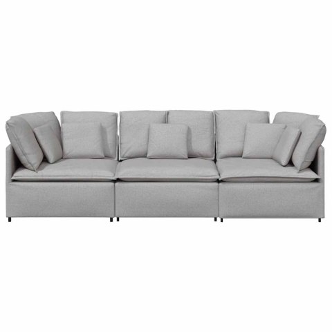 Sofa modułowa z poduszkami Tkanina Cloud Grey