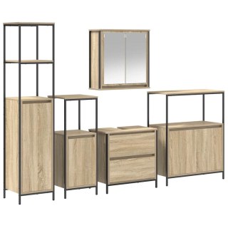 Zestaw mebli łazienkowych 5 pcs Beżowy 76.5 x 35 x 95 cm