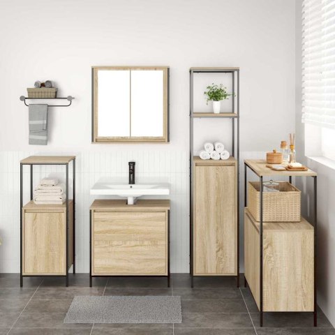 Zestaw mebli łazienkowych 5 pcs Beżowy 76.5 x 35 x 95 cm