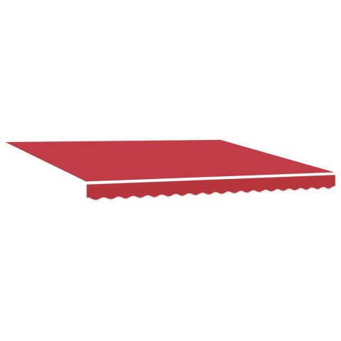 Markiza zwijana Czerwony 400 ×300 cm Tkanina i Metal
