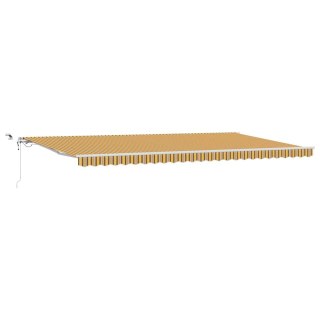 Markiza zwijana Wielokolorowe 600 × 350 cm Tkanina i Metal