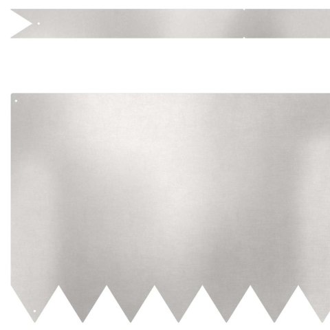 Krawężnik do trawnika 50 pcs Srebrny 100 x 0.05 x 20 cm