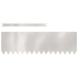 Obrzeża trawnikowe 30 pcs Srebrny 100 x 0.5 x 30 cm