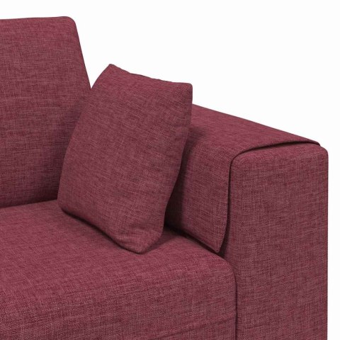 Sofa materiałowa z poduszką Czerwone wino 208 cm tkanina