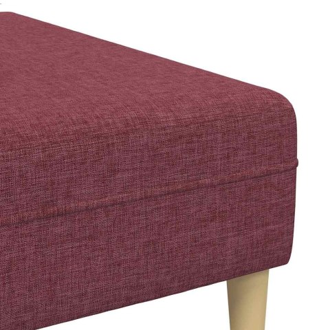 Sofa materiałowa z poduszką Czerwone wino 208 cm tkanina