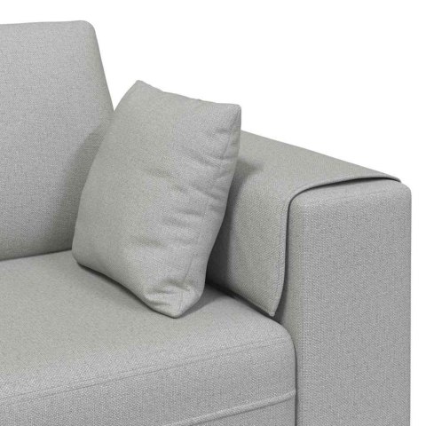 Sofa materiałowa z poduszką Szary chmur 208 cm tkanina