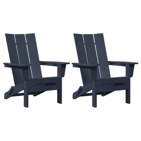 Meble wypoczynkowe do ogrodu 2 pcs Granatowy 74.5 x 80.5 x 90cm