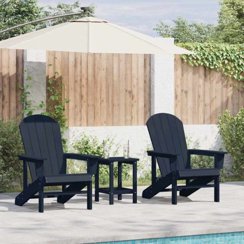 Meble wypoczynkowe do ogrodu 2 pcs Granatowy 74 x 82 x 90cm