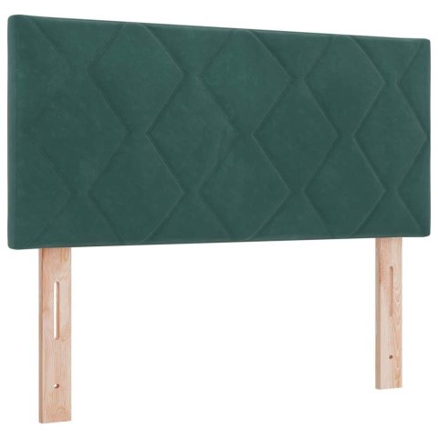 Łóżko sprężynowe Ciemna zieleń 200 x 90 cm Poliester