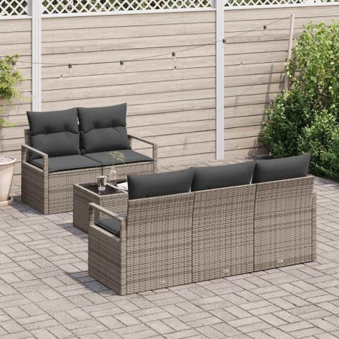 Zestaw Sof 6 pcs Szary polirattan