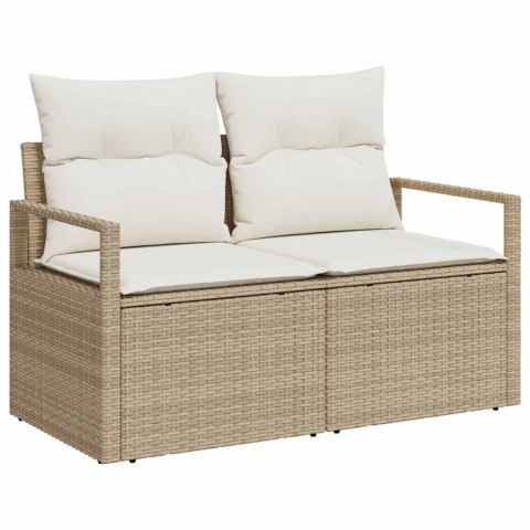 Zestaw Sof 6 pcs Beżowy polirattan