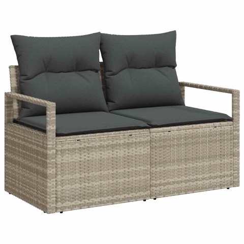 Zestaw Sof 6 pcs Jasnoszary polirattan
