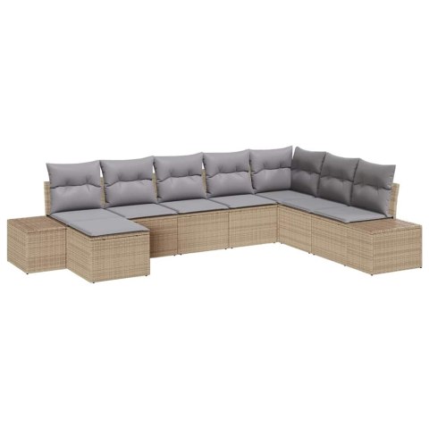 Zestaw Sof na Ogród z poduszką 8 pcs polirattan