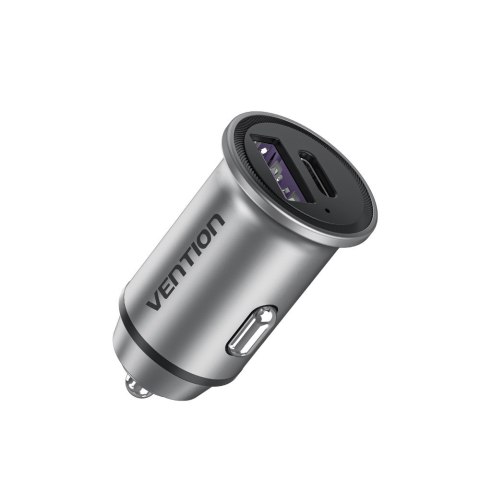 Ładowarka samochodowa Vention USB-A USB-C 30W PD