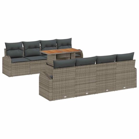 Zestaw Sof na Ogród z poduszką 7 pcs Szary