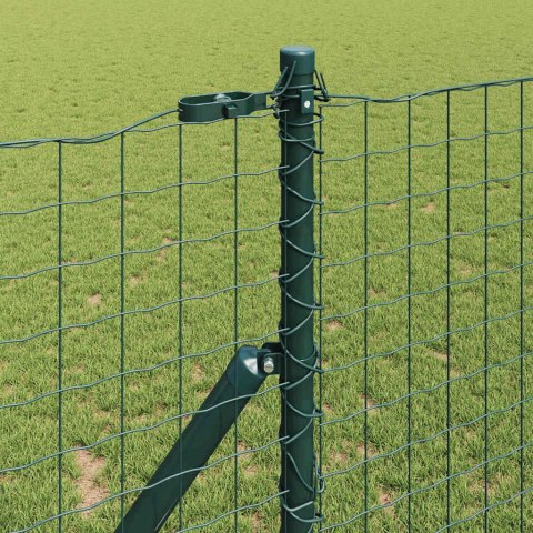 Słupek ogrodzeniowy. 52 pcs Zielony 3,2 x 3,2 x 170 cm Stal