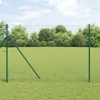 Słupek ogrodzeniowy. 52 pcs Zielony 3,2 x 3,2 x 210 cm Stal