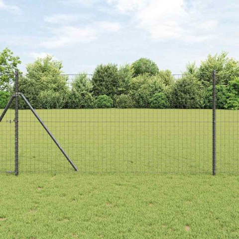 Słupek ogrodzeniowy. Inny 52 pcs Szary 3,2 x 3,2 x 170 cm Stal