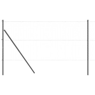 Słupek ogrodzeniowy. Inny 52 pcs Szary 3,2 x 3,2 x 200 cm Stal