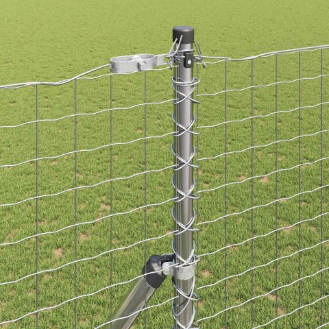 Słupek ogrodzeniowy. Inny 52 pcs Szary 3,2 x 3,2 x 210 cm Stal